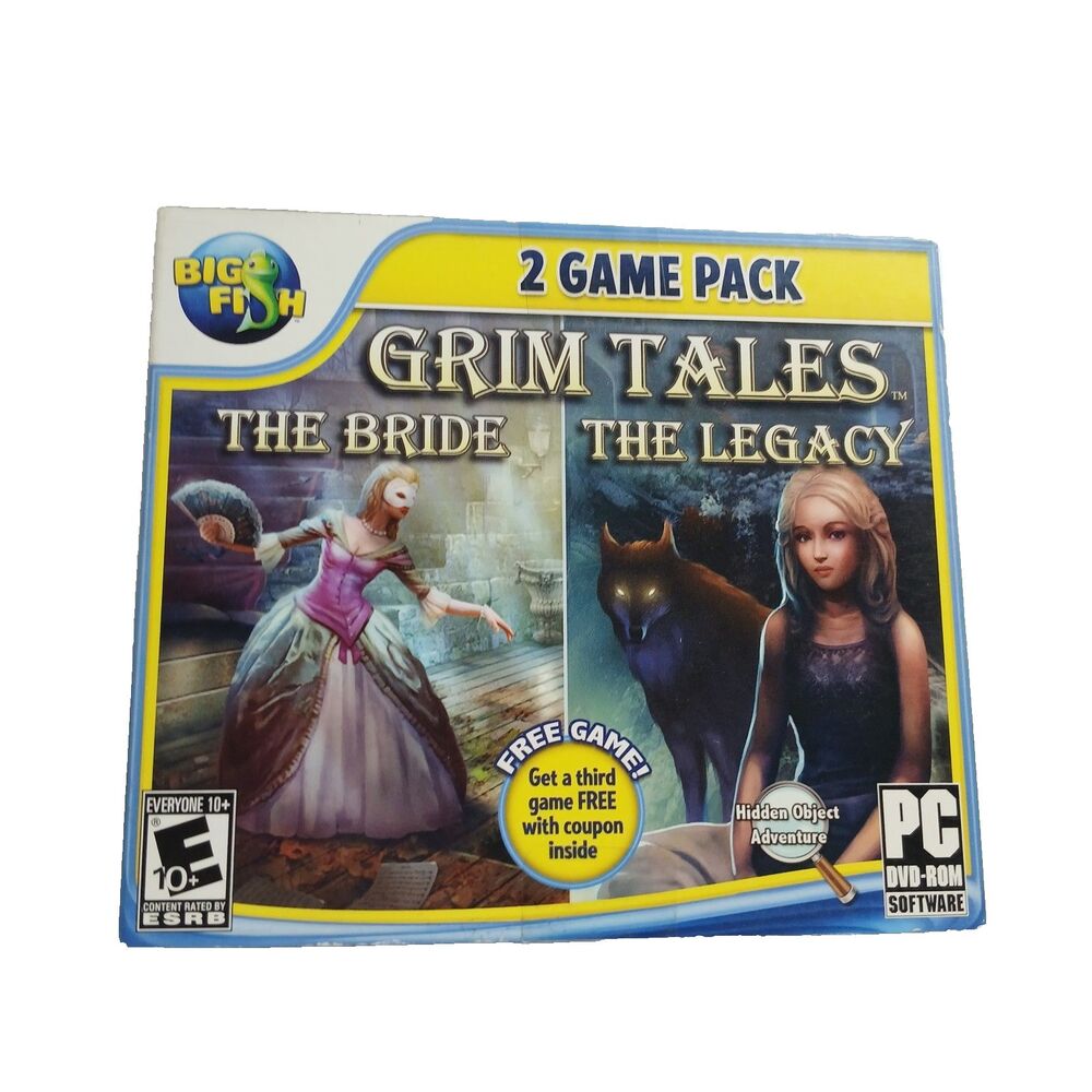 Big Fish Games Grim Tales The Bride and The Legacy PC Hidden Object Game